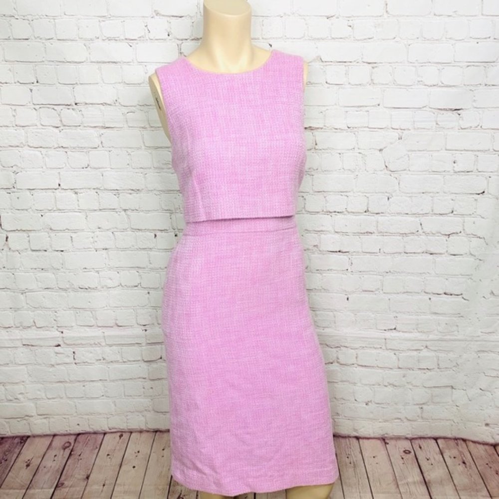 J. Crew Going Places Lavender Tweed Dress 14
